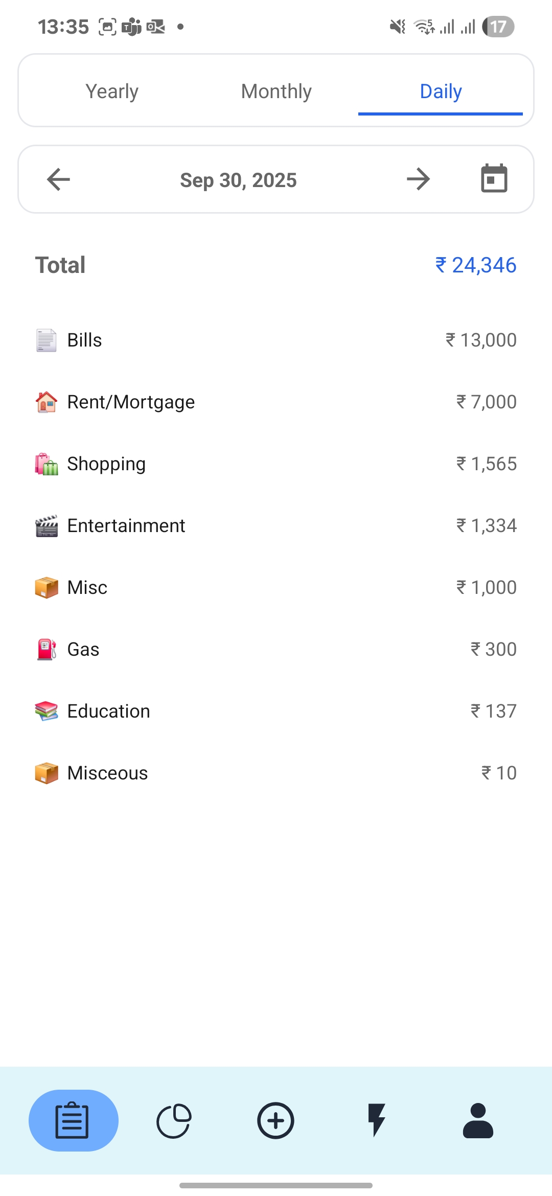 Add expense flow with smart suggestions